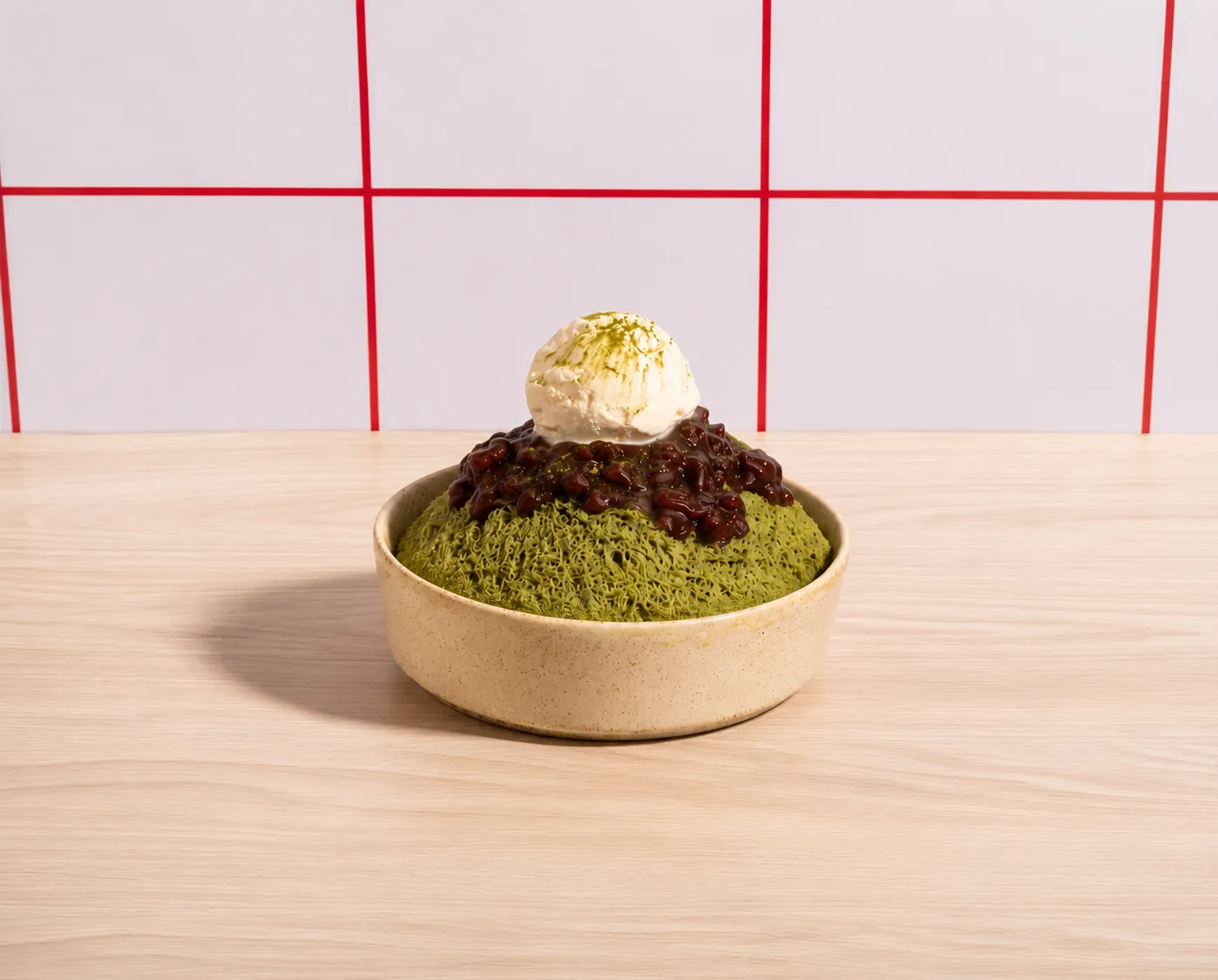 Matcha & Red Bean Bingsu